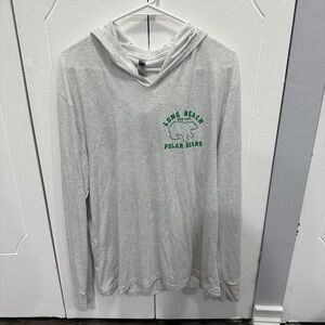 Long Beach New York Polar Bears Lightweight Hooded Long Sleeve Shirt Irish Day